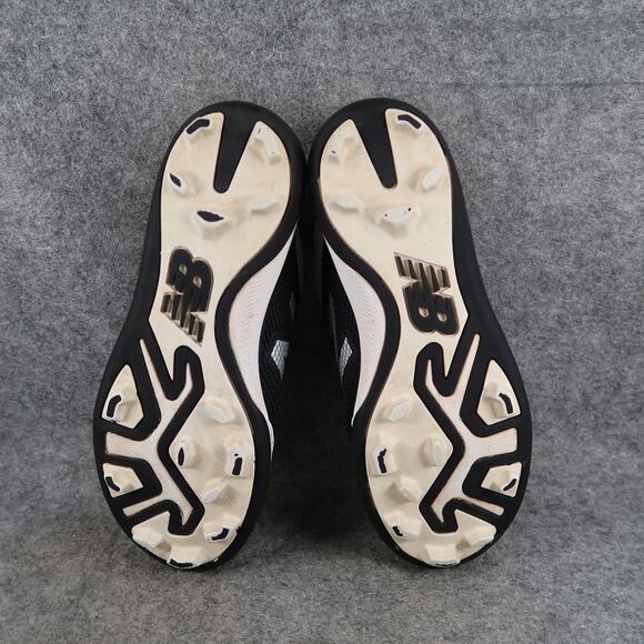 New Balance Shoes Big Kids 5 Baseball Cleats Youth Sport Athletic Black White - Picture 12 of 13